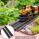 Patelai 36 Pcs Ho Train Track 72 ft Model Train Foam Roadbed Shock Absorption Base for O N Ho Scale Track Layouts 24 L X 2.8" W