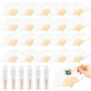 FCKLVMC 100 Pcs Fans for Wedding Guests, Paper Folding Hand Wedding Fans Bulk for DIY Crafts Wedding Party Gifts Photography Props