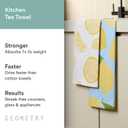 GEOMETRY Spring Kitchen Towels - Quick Dry Microfiber Cloth Spring & Summer Dish Towels for Kitchen Drying - Premium Quick Dry Towel - Lemonade Lines, 18" x 30" - 2-Pack