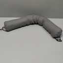 Sunolga 28" Door Draft Stopper Blocks Hot and Cold Air with Removable Washable Cover for Gaps Up to 3", All-Season Seal for Noise, Door Sweep for Bottom of Door and Window, Home Essentials, Gray