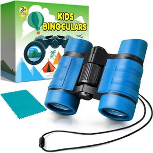 Binoculars for Kids, Kids Binoculars for Ages 3-12 Boys Girls, Outdoor Gifts Toys for Kids- Perfect for Bird Watching, Camping, and Outdoor Exploration (Blue)