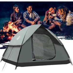 Instant Pop Up Tents for Camping, 2-3 Person Camping Tent 60s Automatic Easy Setup Tent, Double-Thick Waterproof Instant Tents for Hiking Backpacking