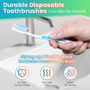 Frekare Bulk Toothbrushes 35 Pack, Individually Wrapped Toothbrushes Pack for Adults & Kids, Disposable Toothbrush Medium Soft for Travel, Donations, Hotels