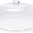 11-inch Plastic Acrylic Cake Dome Cover, Suitable for Cake Stand Plates Transparent Cake Cover(Transparent Handle)