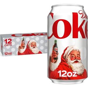 Diet Coke Soda Soft Drinks, 12 fl oz Fridge Pack Cans, 24 Pack - Cola Flavored Diet Soda Soft Drinks (BB: August 11, 2025)