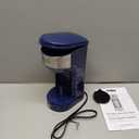 BELLA Dual Brew Single Serve Coffee Maker, Brews both Kcup and Ground Coffee, Large 14oz Capacity, Easy One Touch, Auto Shutoff, Navy (Blue)