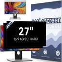 [2 Pack] Computer Privacy Screen 27 Inch for 16:9 Widescreen Monitor, Removable Eye Protection Anti Glare Blue Light Filter, Anti Scratch Computer Monitor Privacy Shield 27 in