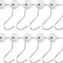 VOSAREA Purse Hook for Table 10pcs Under Counter Bag Hanger Hooks Portable Bag Holder Long Metal Hangers for Table Desk Handbag Purse Storage