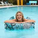 2 Pack Inflatable Pool Floats Adult,Plus Size 4-in-1 Multifunctional Pool Hammock Floating Lounge Chairs,Suitable for Vacation,Leisure,Pool Parties
