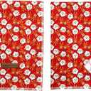 5 x Elegant little tail Christmas Dog Bandana, 1Pack Holiday Dog Scarf Dog Bandana Pink Winter Adjustable Dog Scarf Handkerchief Boy Girl Dog Bibs Scarf for Square Dog Kerchief for Small Large Dogs (Santa Claus)