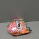 RuffleButts Baby/Toddler Girls Scalloped Long Sleeve Rash Guard 2-Piece UPF50+ Sun Protected Swimsuit (4T, Neon Sherbet Cane)