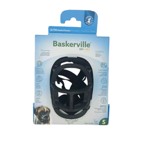 Baskerville Ultra Muzzle for Dogs Size 2 Black Plus Free Wobble Wag Giggle Toy