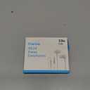 Sleep Headphones, Soft Earphones Wired for Sleeping, Sleep Earpbuds for Side Sleeping, in-Ear Headphones with Mic and Volume Control, Noise-Isolating, Travel, Relaxation (White) (10.8*9*2cm)