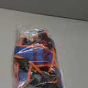 rabbitgoo Dog Harness No Pull with 2 Leash Clips, Adjustable Soft Padded, Reflective Oxford No Choke Pet Vest with Easy Control Handle for Large Dogs, Blue & Orange, L