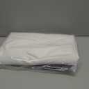 ANRODUO White Extra Long Fabric Shower Curtain, 108 Inch Long Heavy Duty Cloth Shower Curtain Set with 12 Metal Hooks, Waterproof Decor Machine Washable for Bathroom Bathtub Hotel, 72 x 108