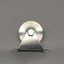 Stainless Steel U Groove Roller Gate Track Roller Heavy Duty Sliding Gate Wheels Double Bearing Garage Door Pulley Solid Bracket Plate Casters for Rolling Gate Industrial Machines (4pc 3in U)