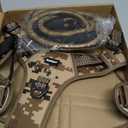 Heavy Duty Tactical Dog Harness for Large Dogs, No Pull Adjustable Pet Harness Reflective Service Training Easy Control Pet Vest Military K9 Working Dog Harnesses- Large, Desert Camo