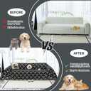 JPGGD Leaf Couch Blanket Cover,Chenille Sofa Covers Washable for Dogs,Couch Covers for Sofa, Soft Slipcovers for Couches and Sofas Pet Friendly or 2-3 Cushion Couch1pc, Black, 71"134"