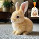 Hopping Bunny Toy,Easter Realistic Bunny Toy, Wiggling Ears, Twitching Mouth and Nose, My Realistic Bunny Toy for Kids (New Version)