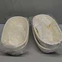 Nalcant 4 Pack Oval Banneton Proofing Basket Set 10 Inch, Natural Rattan Sourdough Bread Baskets with Linen Liners, Artisan Dough Rising Bowls for Home & Professional Bakers (10" Oval, Set of 4)