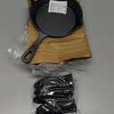 Bruntmor Cast Iron Frying Pan Set of 4-6x4 Inch Black Pre-Seasoned Skillets with Heat-Resistant Silicone - Mini Cast Iron Skillet Set for Stovetop, Oven, and Grill