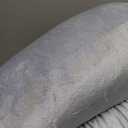 Pharmedoc Replacement Pregnancy Pillow Cover for U Shape Body Pillow with Removable Extension Jersey Cover, Gray Only
