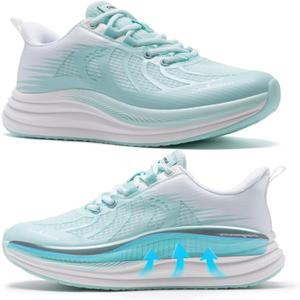 OrthoComfoot Women's Orthopedic Running Shoes: Comfort Arch Support Plantar Fasciitis Orthotic Sports Exercise Fashion Sneakers, Casual Gym Tennis Work Walking Shoes for Foot and Heel Pain, Size 7.5