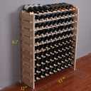 Wine Rack Cabinet Freestanding for Floor Wooden Stackable Storage Modular countertop Wood Wine Holder (100bottle), 41 inches x 12 inches x 46 inches