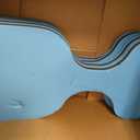Outus 4 Pcs Water Saddle Float Adults Pool Float Soft Foam Whale Tail Seats Lake Chair Lakes Swimming Supplies (Blue Black), 31.5 inches x 15.75 inches x 1.38"