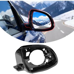 Compatible with BMW X3 G01 2018-2023/X4 G02 2019-2023/X5 G05 2019-2024/X6 G06 2020/X7 G07 2019-2024 Side Mirror Housing Frame Trim, Black Passenger Mirror Housing Frame Ring Cover for 51167468242