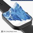 TOOBUR Smart Watch for Men Women Alexa Built-in, 1.95" Fitness Tracker with Answer/Make Calls, IP68 Waterproof/Heart Rate/Sleep Tracker/100 Sports, Fitness Watch Compatible Android iOS