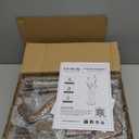 Yoobure Rotary Coat Rack Freestanding - Solid Wood Coat Tree with 9 hooks & 3 Storage Shelves for Purse, Bag, Jacket, Hat, Corner Hanger Stand Racks for Hall, Entryway, Office, Modern Clothes Holder (Walnut)