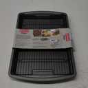 GoodCook 15” x 10.5” Nonstick Carbon Steel Baking Pan & Raised Wire Rack – Pizza Crisper, Crispy Bacon, Multipurpose Cooking Sheet Pan, Cooling Rack, Kitchen Cookware Set, Dishwasher Safe