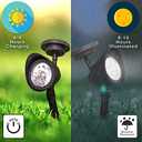Crosslight Outdoor Solar White LED Weatherproof Spot Light for Gardens, Walkways, Patios and Yards, 1-Pack