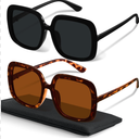 miyya Oversized Polarized Sunglasses Women, Trendy Retro Sun Glasses for Women 2025, Oversized Shades