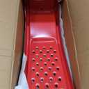 Set of 2 Heavy Duty Metal Car Ramps, Automotive Ramps, with 8000 LBS Capacity, 8 Inch Max Lift, 13 Inch Wide, for Automotive Vehicle Maintenance, Oil Change, Repair Ramp, Home Garage Use, Red