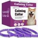 Calming Collar for Dogs 4 Packs, Dog Pheromone Calm Collars Relief Anxiety Stress Separation Lasts 60 Days, Calm Pheromone Collars 25 Inches Size Flexible Adjustable for All Dog (Pruple)