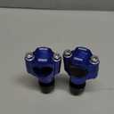 OTOM Motorcycle Handlebar Clamp CNC Aluminum Alloy Bar Clamps 28mm or 1 1/8" For kxf wr CRF HandleBar Riser (Blue, 12mm)