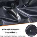 Patio Furniture Cover Rectangle Waterproof, Patio Outdoor Table and Chairs Dining Table Cover Oxford Tear-Resistant, Furniture Set Covers for Winter - 84 x 52 x 28 Inch