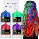 3Pcs Temporary Hair Color Wax for Christmas Party, Daily Party Cosplay Stocking Stuffers DIY Washable Hair Chalk Natural Instant Hair Color for Women Temporary Hair Dye for Kids Teens Women Men 40g