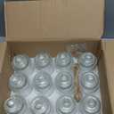 TOPZEA 12 Pack Glass Favor Jars with Airtight Lids, 8 oz Clear Glass Sugar Spice Containers Candy Apothecary Jar, Decorative Candle Holder Kitchen Food Storage Canisters for Coffee, Jam, Tea, Nuts