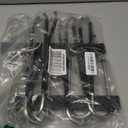 Space Saving 6 Tier Pant Hangers, Anti-Slip, Stainless Steel, 2 Pack, Black