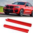 Jaronx Compatible with BMW V Brace Cover,Grille Inserts V Bar Brace Wrap Covers Compatible with BMW X3 F25 G01/ X4 F26 G02/X5 E70 F15 G05/X6 E71 F16 G06/X7 G07,Front Grill Insert Stripes(Red)