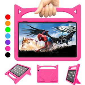 Fire HD 10 Case for Kids(13th/11th Generation,2023/2021 Release) - Lightweight Shockproof Kid-Proof Cover with Handle Stand for Kindle Fire HD 10 Kids Tablet, (Incompatible with iPad Samsung) Pink