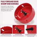 6-Inch & 4-Inch Hole Saw for Recessed Lights and Can Lights - Bi-Metal 4 & 6 Hole Saw with Dust Bowl for 95% Dust Colletcion - Drill Hole Cutter Kit for Wood, Ceiling, Plastic and Metal