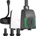 Knifel 540GPH Submersible Water Pump - Fountain pumps with Auto Shut Off, Adjustable Flow & Ultra-Quiet for Fountains, Ponds, Aquariums, Fish Tank and More