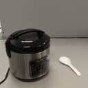 AROMA Digital Rice Cooker, 4-Cup (Uncooked) / 8-Cup (Cooked), Steamer, Grain Cooker, Multicooker, 2 Qt, Stainless Steel Exterior, ARC-914SBD