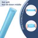 Braided Expandable Cable Sleeve, PET Wire Loom, Flexible Mesh Sleeving Cord Management for TV, Computer, Home Theater, Automotive, Protect Cat from Chewing Cords (Blue, 1/4" x 25ft)
