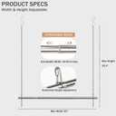 Closet Haing Rod, Adjustable Width and Height Closet Extender Hanging Rod, Space-Saving Clothes Hanging Bar, 42-52 Inches, 2 Pack