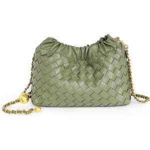 Joryin Woven Women's Crossbody Bag & Evening Purse, Trendy Dumpling Clutch & Hobo Cloud Shoulder Bag Trendy Dumpling Clutch